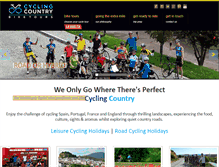 Tablet Screenshot of cyclingcountry.com